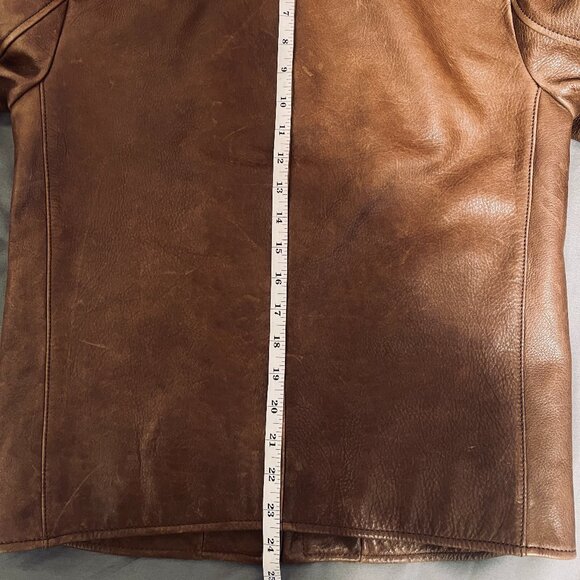 Coach F82825 Cow Leather jacket XS brown MSRP $1000 - Picture 7 of 8